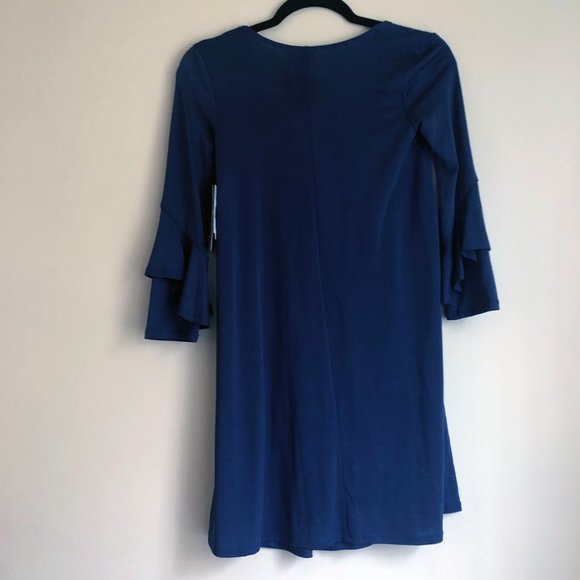 NWT Trixxi Long Sleeve Dress in Stormy Blue Size XXS - Picture 5 of 12